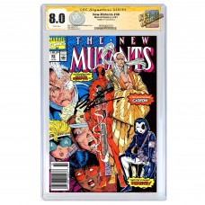 THE NEW MUTANTS #98 CGC SS 8.0 (UPC) SIGNED BY ROB LIEFELD