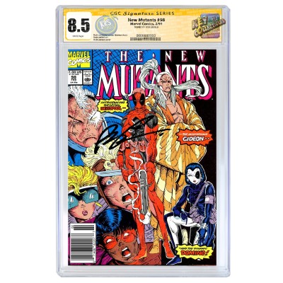 THE NEW MUTANTS #98 CGC SS 8.5 (UPC) SIGNED BY ROB LIEFELD