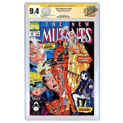 THE NEW MUTANTS #98 CGC SS 9.4 (DIRECT EDITION) SIGNED BY ROB LIEFELD