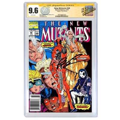 THE NEW MUTANTS #98 CGC SS 9.6 (UPC) SIGNED BY ROB LIEFELD