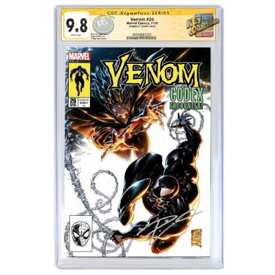 VENOM #26 PHILIP TAN COVER B VARIANT CGC SIGNATURE SERIES 9.8 SIGNED BY DONNY CATES